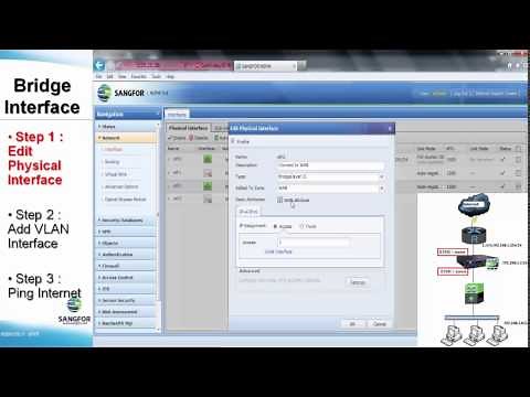 SANGFOR NGFW Bridge Mode Configuration