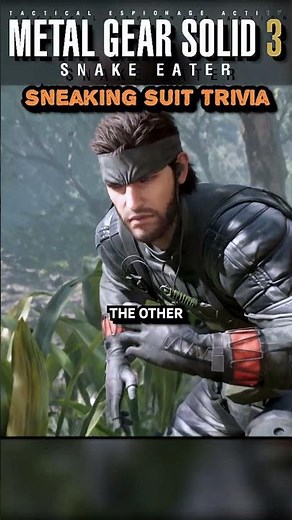 The 2.5 Sneaking Suits in MGS3 🥷🥷⚡ #metalgearsoliddelta #metalgearsolid3 #gaming