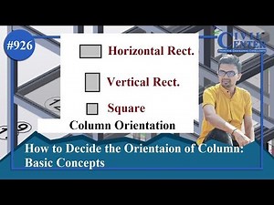 Basic Concept of Column Orientation|| Column Layout of Building|| RCC Column Orientation