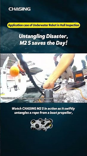 Untangling Disaster, M2 S saves the Day! - CHASING UNDERWATER DRONE