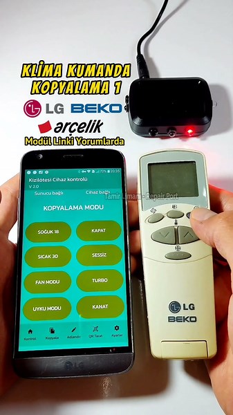 REMOTE COPY #air conditioner #arcelik #beko #LG #altus #demirdöküm #mitsubishielectric #daylux