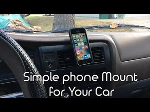 Simple Way to Mount a Phone to your car. DIY hack.