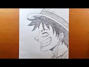 Comment dessiner Monkey D. Luffy étape par étape | Tutoriel de dessin animé One Piece