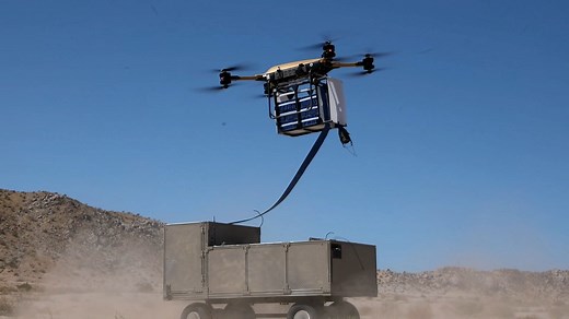 【无人装备】[PC-C5]美军多兵种未来无人战术演习-有蜂群无人机