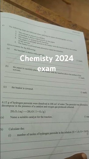 Kcse 2024 Chemistry paper one