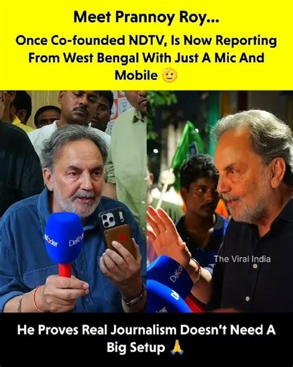 From NDTV Co-Founder to Ground Reporter: The Inspiring Journey of Prannoy Roy
