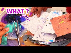 Make Paper from Wool, Trash & Scraps (Easy DIY Tutorial)