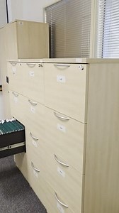 4 Drawer Office Filing Cabinet Wood Lockable Unit - Foolscap Compatible  | eBay UK