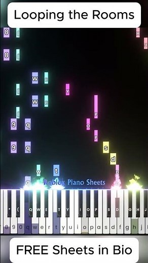 rusino - Looping the Rooms | Roblox Piano 🔥 #piano #pianoshorts #roblox #shorts #shortvideo