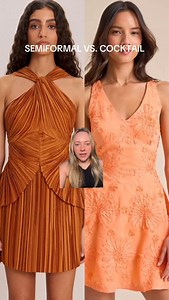 TORI ✨ dress code girlie on Instagram: "semiformal vs. cocktail 👀 how did you do?! #weddingdresscode #weddingguestdress #dresscode #cocktailattire #semiformalattire"