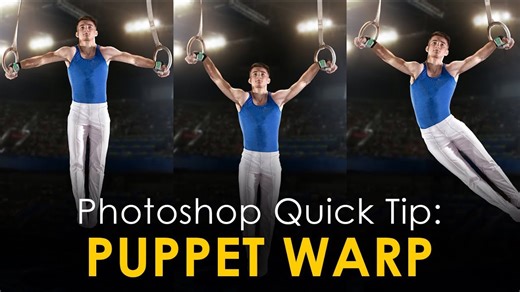 Photoshop quick tip: Bend shapes with puppet warp!