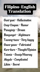 89K views · 611 reactions | Filipino-English Translation #vocabulary #translation #learning #learnfilipino #reels | Learn Daily | Facebook