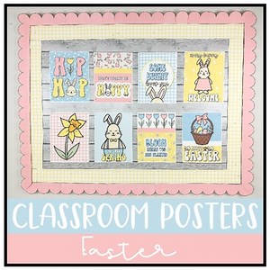 Easter Posters | Spring Classroom Decor | Bulletin Board