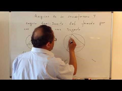 ÁNGULOS EN LA CIRCUNFERENCIA 4 ANGULO SEMI INSCRITO