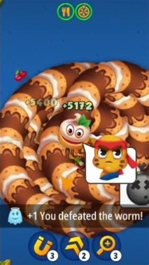 worms zone. io 🐛🐛 worms zone magic gameplay#18 #shorts#snackgame #wormszone saamp game