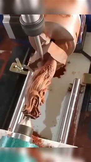4 Axis CNC Wood Carving 🔥 #shorts