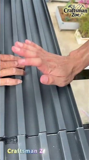 Steel structure roof aluminum tile roof installation