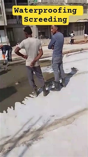 waterproofing screeding concrete || app Membrane #waterproof #screeding #concrete #civilengineering