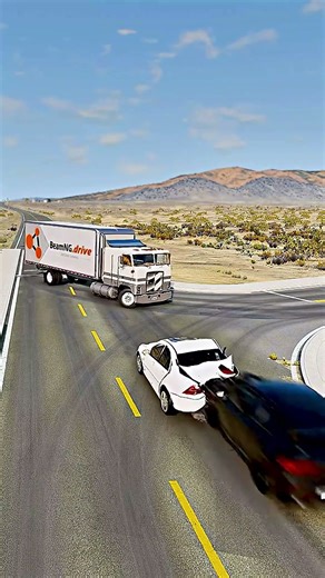 Realistic Highway Car Crashes #80