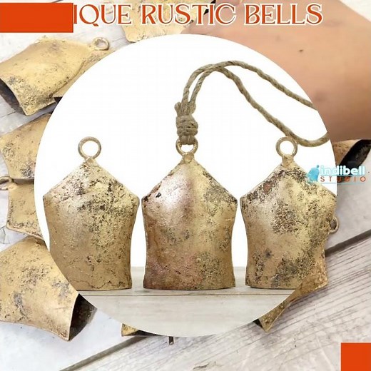 Rustic Handmade Bells for DIY and Decor Projects