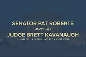 Judge Kavanaugh has a great legal mind and a solid reputation. After meeting with him today, I am confident he will uphold the values of the Constitution to the highest standard. He has my strongest possible support. | Former U.S. Senator Pat Roberts