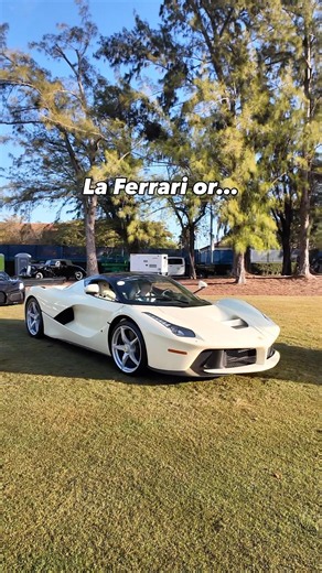The Ferrari LaFerrari or the Bugatti Mistral? Two automotive masterpieces arriving at MODA Miami.