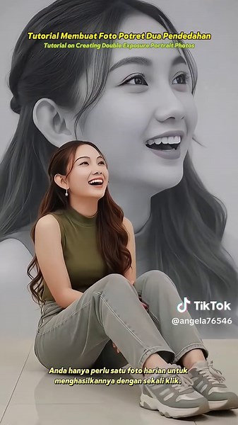 Tutorial membuat foto potret dua pendedahan Tutorial on creating double exposure portrait photos #dreamina #dreaminapioneer #capcutpioneer #aifoto Cara membuat foto potret close-up bergaya seni secara gratis, fotografi potret dengan sweter abu-abu, pemotretan bergaya, tutorial gaya potret, tren potret yang populer, membuat gambar dengan Gemini, Gemini, cara membuat potret AI, model AI ini sangat bagus, tutorial AI, tren ini sangat menarik, cukup masukkan gambar ke dalam model untuk mendapatkan f