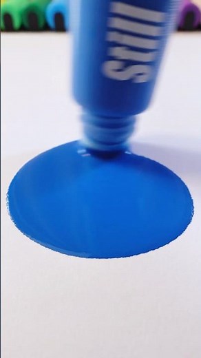 I Tried the BLUE Mini Doodle Pen!💙🤯 #art #painting