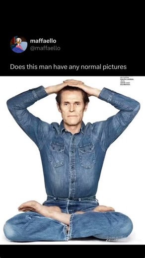 Maffaello on Instagram: "Follow us (@maffaello) for more 😂💙 Willem Dafoe is a highly respected and versatile American actor known for portraying diverse and often controversial roles in both mainstream and independent films. He has appeared in over 100 films and is recognized for his distinctive look and intense performance style. Dafoe’s career, active since 1980, is marked by collaborations with a wide range of renowned directors, including Wes Anderson, Lars von Trier, Robert Eggers, and Sa