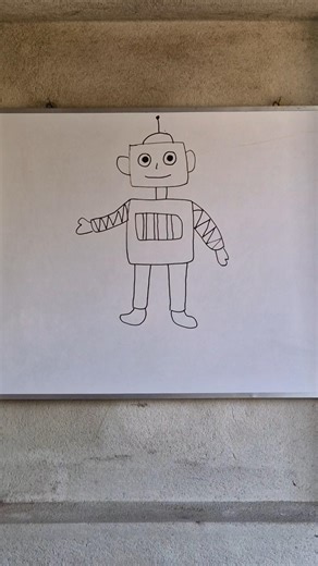 easy robot drawing #lakshmisagarart #trending #song #reels #drawing #art