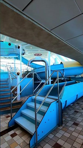 Crazy Cruise Ship Water Slide on Board of MS Color Fantasy #Shorts