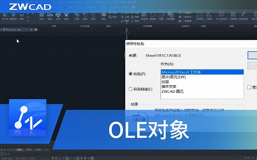 CAD全套基础教程：OLE对象