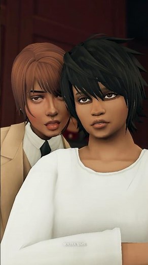 Death Note but it’s me & @milkemie 🍎 HAPPY HALLOWEEN! #TheSims4 #DeathNote #solitasims
