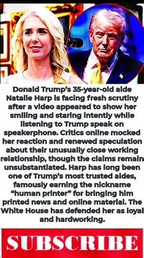 Trump’s Aide Natalie Harp Sparks NEW Controversy With One Viral Moment