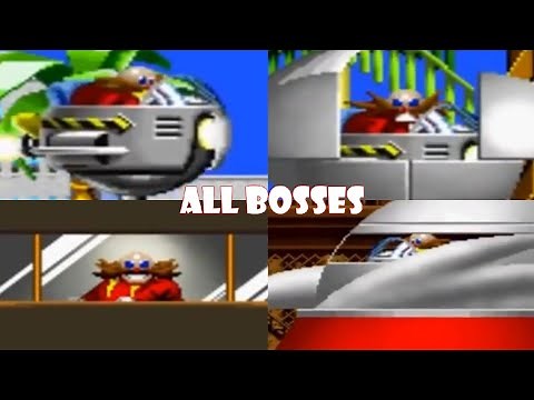 Sonic The Hedgehog: Time Attacked - All Bosses Battles + Cutscenes & Ending