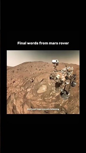 Mars rover singing my battery is getting low