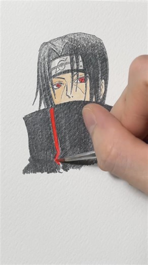 How To Draw Itachi Akatsuki #drawing #art #itachi #akatsuki #naruto