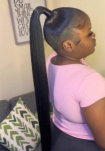 Black Girl Hairstyles: Stylish Mid-High Ponytail Ideas