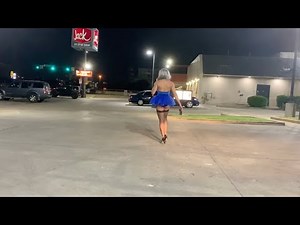 Crossdresser in Public as Midnight Ballerina
