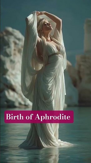Birth of Aphrodite | AI generated #shorts