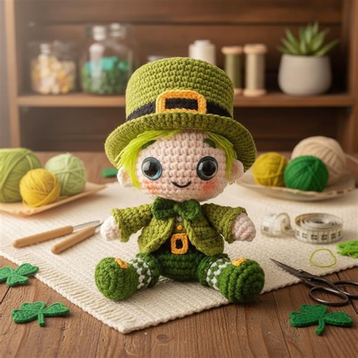 Crochet Leprechaun Pattern | St Patrick’s Day Amigurumi DIY (PDF Download) - Etsy