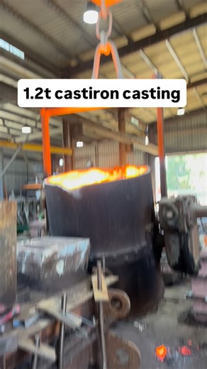 We did the first of two 1.2t castiron casting today, so far this year we’ve done some big heavy Casting hopefully more for the rest of the year#billmansfoundry #castiron #australianmade | Billmans Foundry Pty Ltd