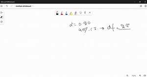 thomas collected 29 responses to a survey and used a two tailed test to establish a significance level of 020 and calculate a 90 confidence interval using the t table located in the tutorial 78323