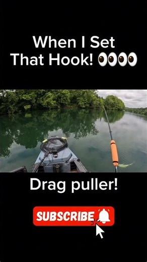 Kept Pulling Line! Big Brute From Kayak