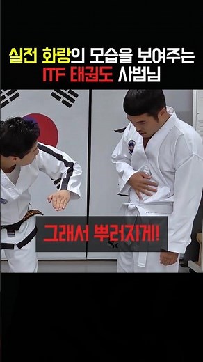 ITF Taekwondo instructor demonstrating the true spirit of Hwarang in real combat