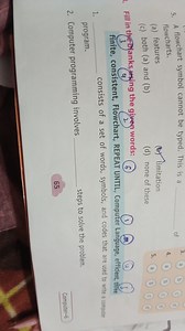 A flowchart symbol cannot be typed. This is a __ of flowcharts.... | Filo