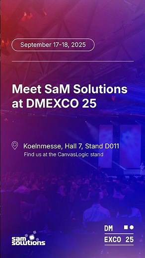 Meet SaM Solutions at DMEXCO ‪@dmexcovideo‬ #dmexco #digitalmarketing #technology