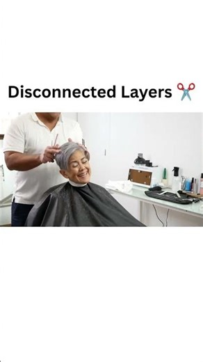 How To Cut a Layered Haircut with Disconnection | Short Layers with a Disconnected Top