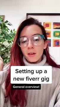 Setting up a new fiverr gig: quick overview