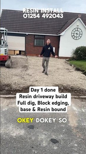 A resin driveway build part 3 full dig off, stone up, block edging, vuba base and resin bound finish